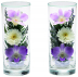 【花立・造花】ボトルフラワー仏花 1対 M 紫色