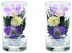 【花立・造花】ボトルフラワー仏花 1対 S 紫色