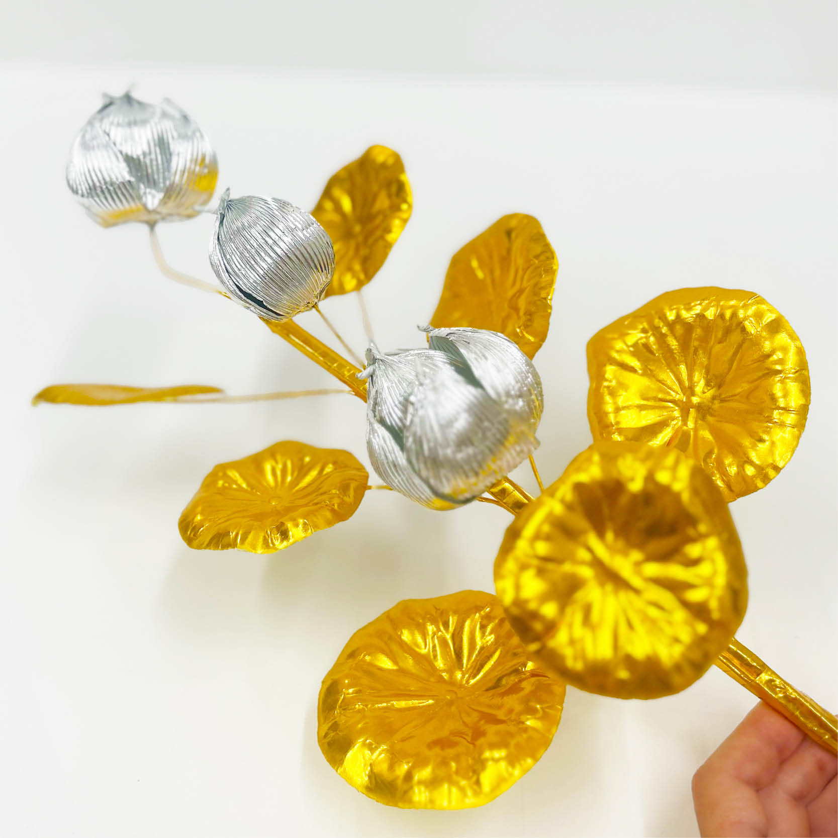 お供物】【お盆用】盆花 銀蓮3輪 〔91-734〕