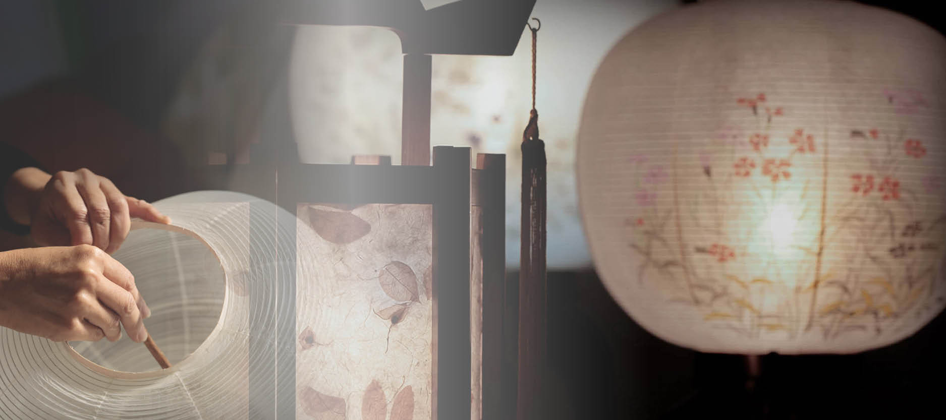 職人の手仕事提灯作り